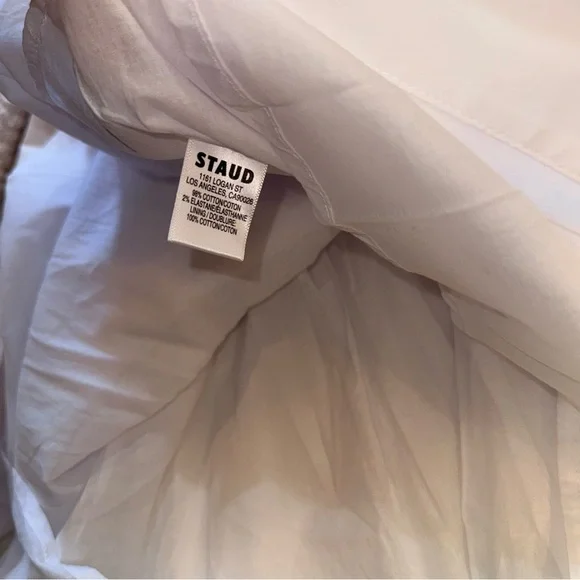 NWT STAUD Cotton Smocked Cassidy Dress - Picture 11 of 13